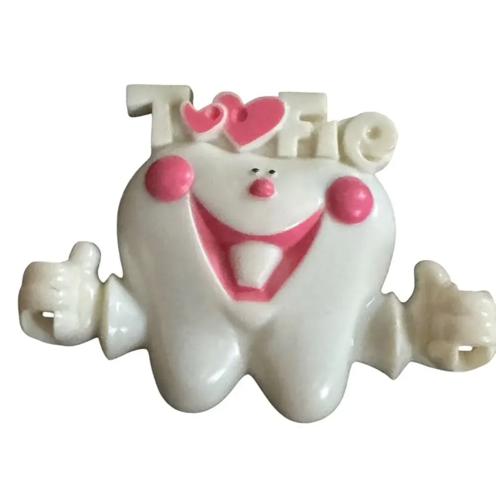 VTG I Love Toofie Brushes Holder Avon Kids Dentistry Bathroom New Old Stock NEW